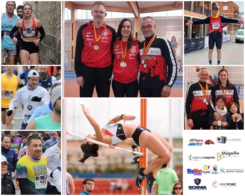 Seis medallas para los atletas del CAS y Venta Magullo en el autonómico máster de pista cubierta