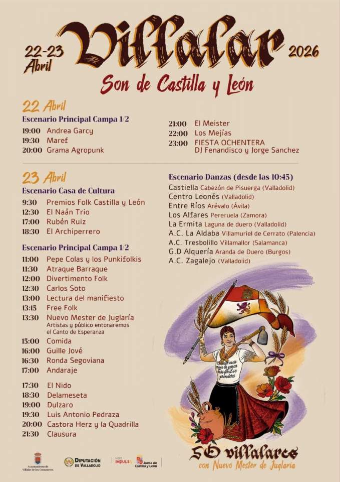 El grupo segoviano A Traque Barraque actuará en Villalar el Día de Castilla y León