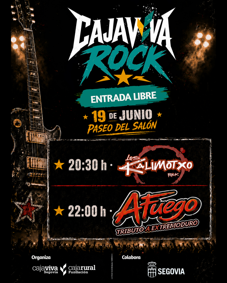 Cajaviva Rock dará el pistoletazo de salida a las fiestas de Segovia en el Paseo del Salón