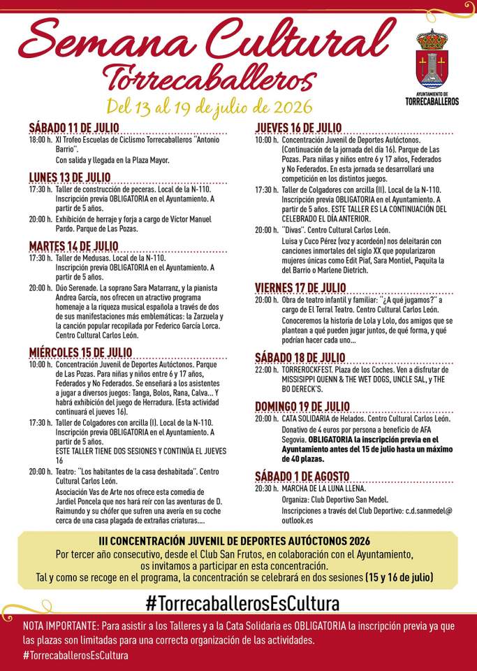 Semana Cultural en Torrecaballeros