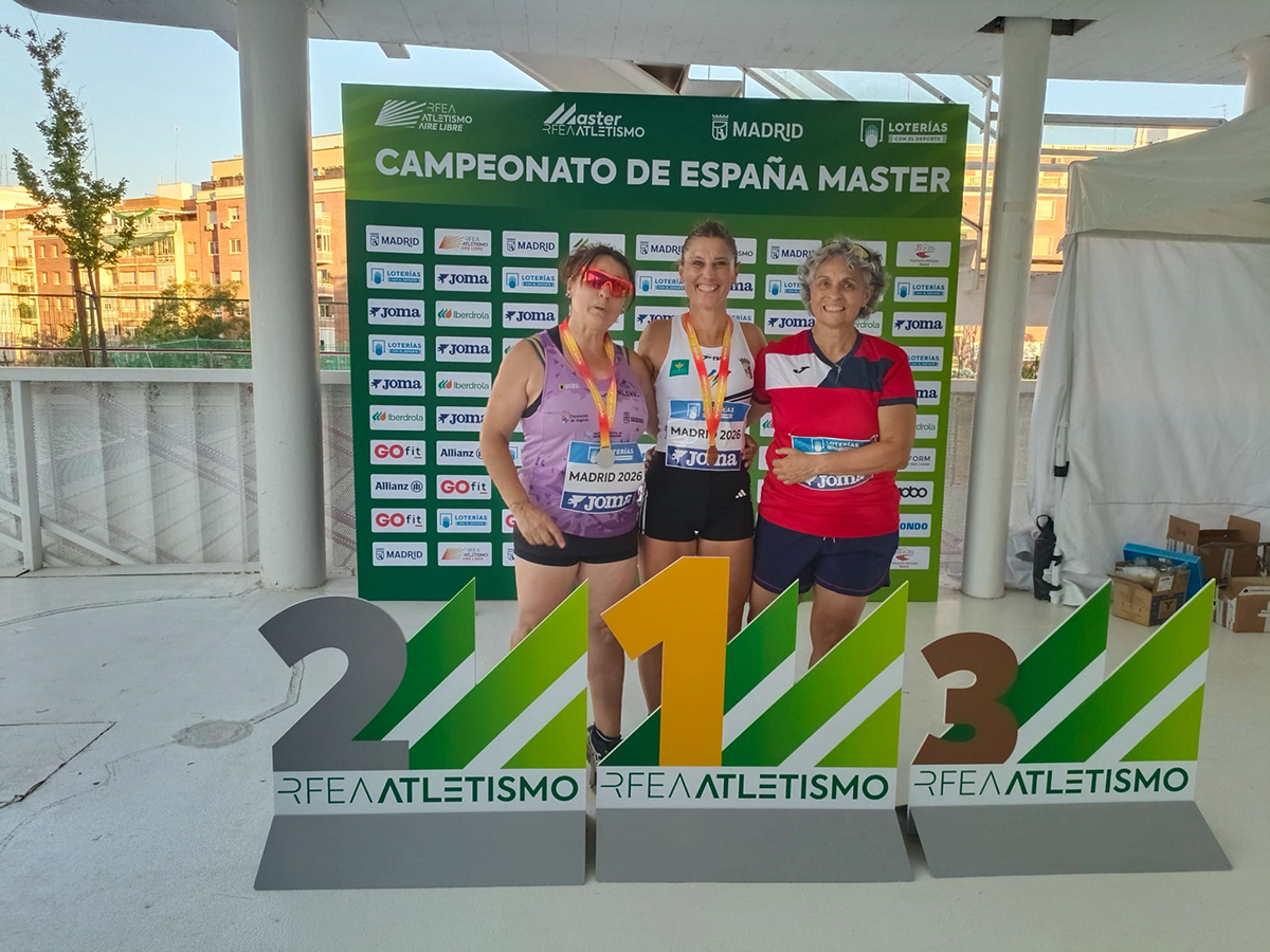 Los atletas del C.A.J. Blume consiguen cinco medallas en el Campeonato de España Máster