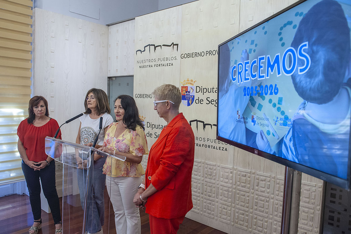 Más de doscientos menores de la provincia se beneficiarán este curso del programa Crecemos que gestiona la Diputación de Segovia