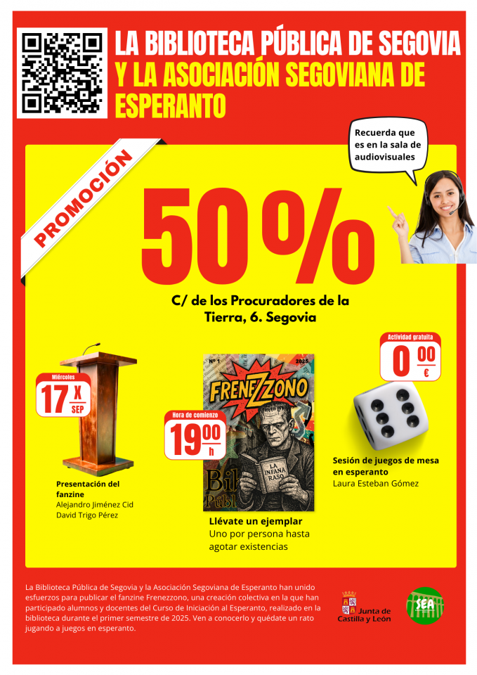 Presentación del fanzine “Frenezzono” en la biblioteca Pública de Segovia
